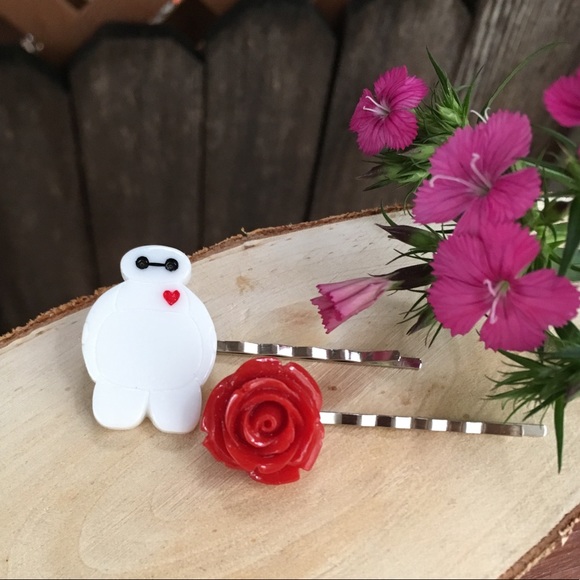 wildarrow Accessories - Wild Big Hero 6 + Rose Bobby Pin Set